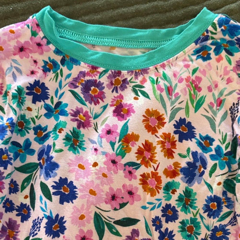 Little Sleepies Sweet Pea Floral Two-Piece Pajama Set - Picture 6 of 8
